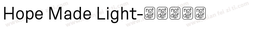Hope Made Light字体转换